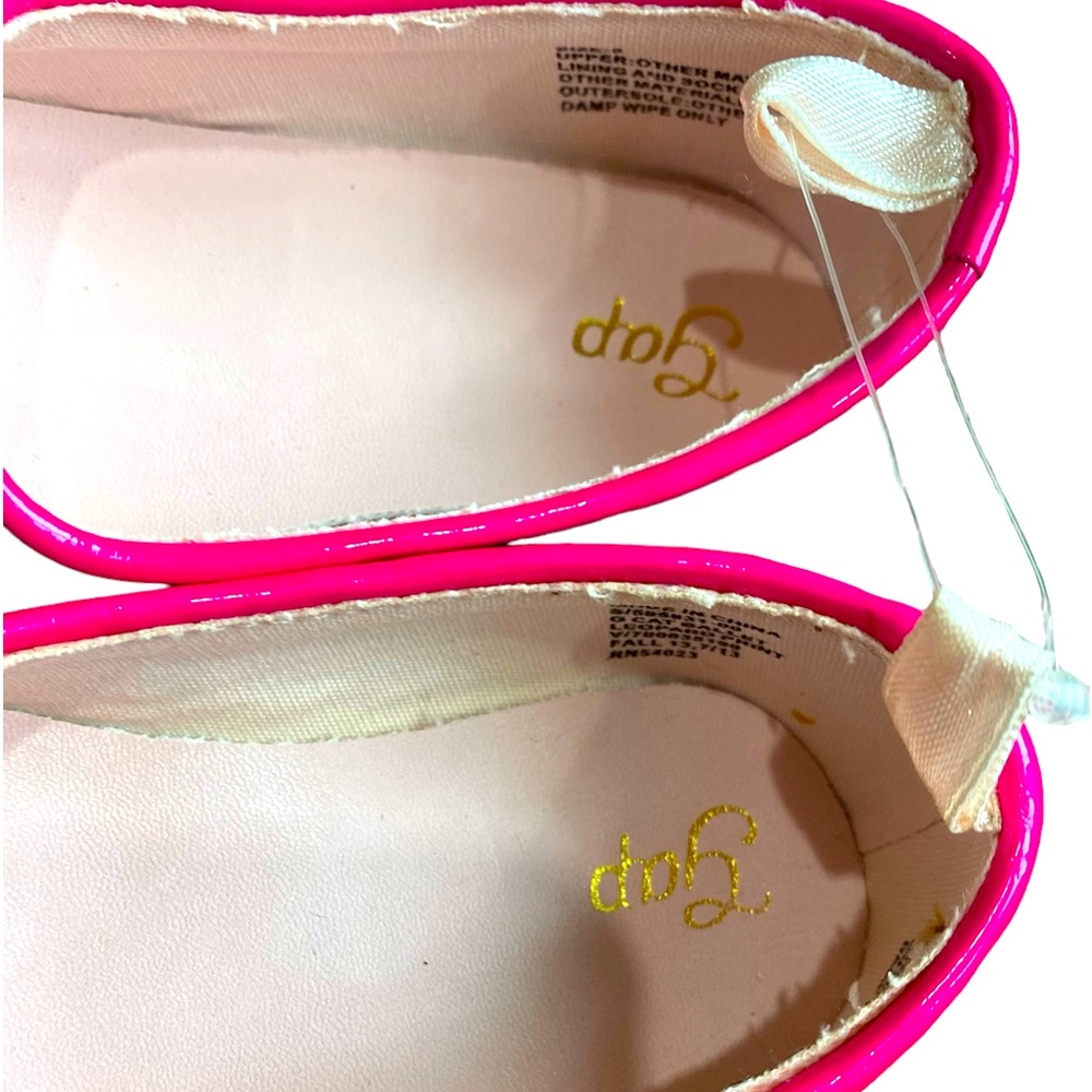 Girls Gap Size 5 Kitty Cat Leopard Print Slip-ons Slippers Ballet Flats NWOT - Picture 3 of 6